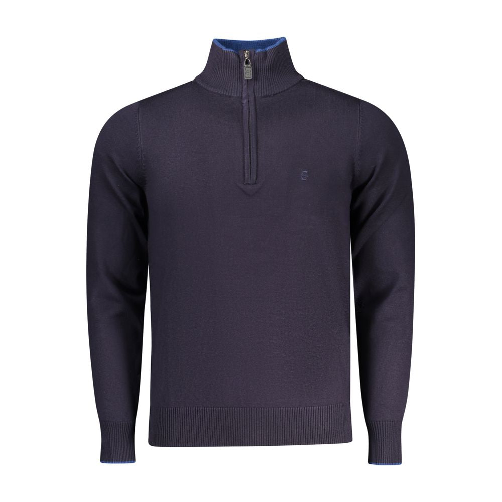 COVERI MOVING Blue Viscose Men Sweater