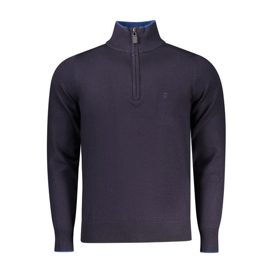 COVERI MOVING Blue Viscose Men Sweater