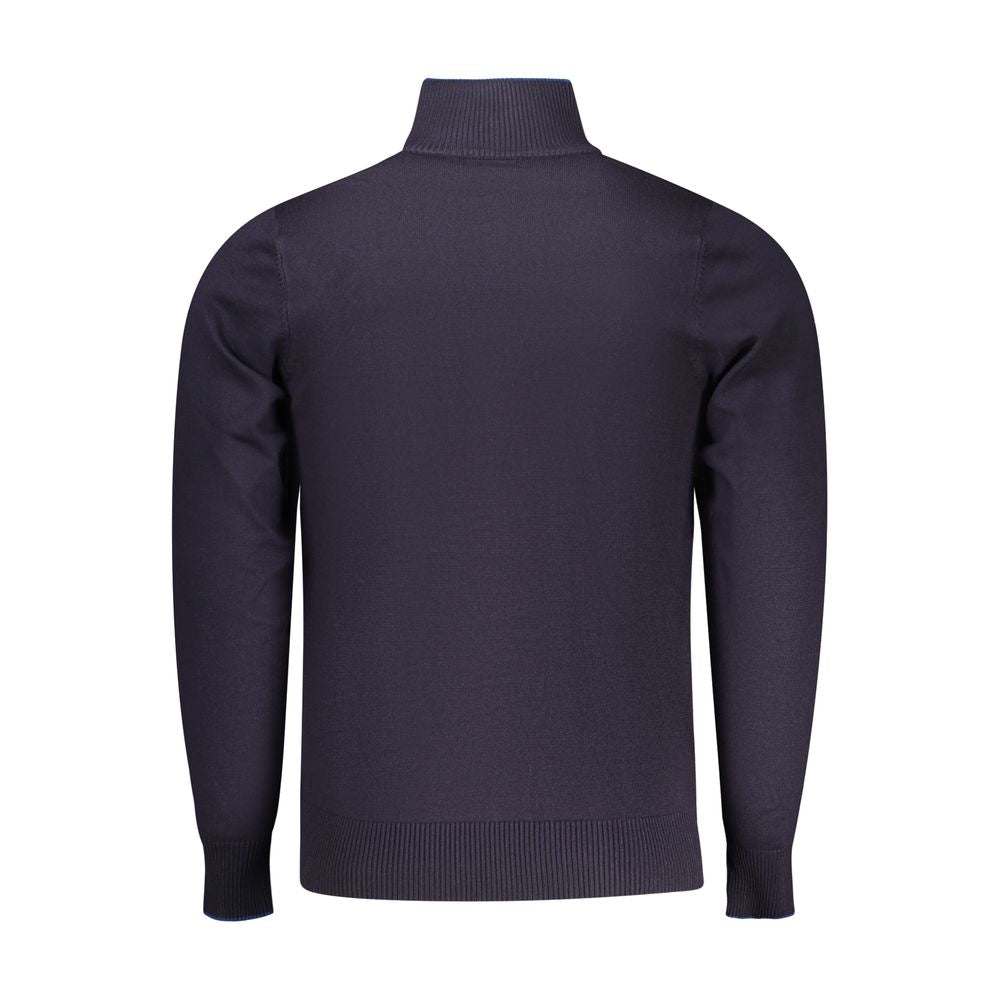 COVERI MOVING Blue Viscose Men Sweater