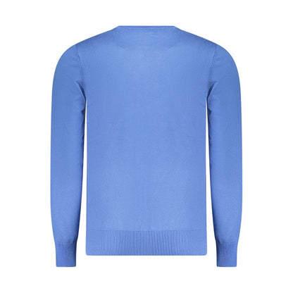 COVERI MOVING Blu Viscosa Uomo Maglia - Long Sleeve Crew Neck