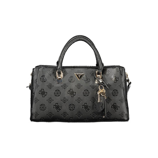 GUESS JEANS Black Polyurethane Women Handbag - Tisha Bag