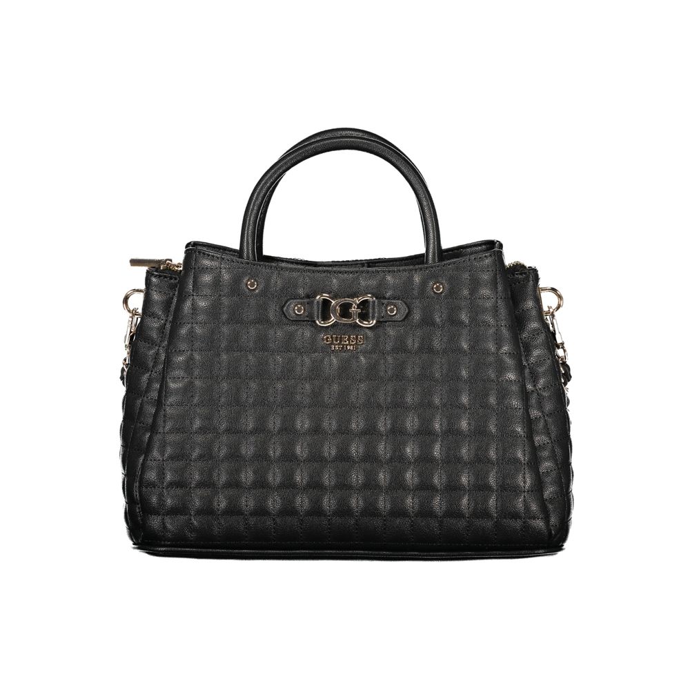 Guess Jeans Black Polyurethane Women Handbag - Nadira Tote