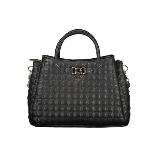 Guess Jeans Black Polyurethane Women Handbag - Nadira Tote