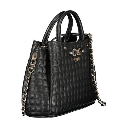 Guess Jeans Black Polyurethane Women Handbag - Nadira Tote