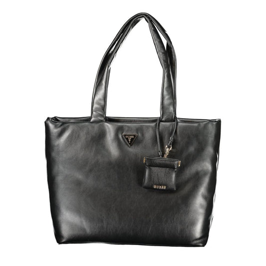 GUESS JEANS Black Polyurethane Women's Handbag
