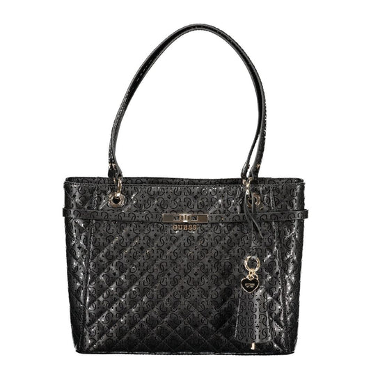 GUESS JEANS Black Polyurethane Women's Handbag