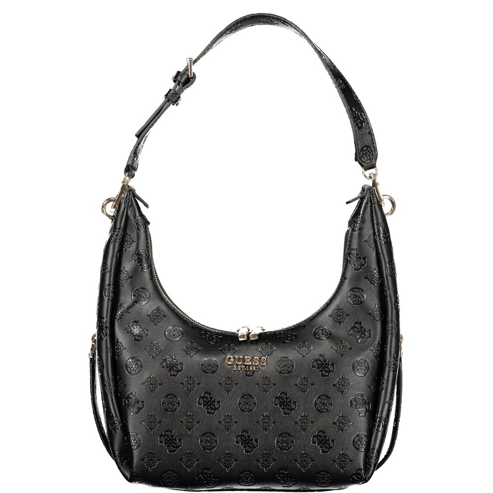GUESS JEANS Black Polyurethane Women's Handbag - Phoebe Bag