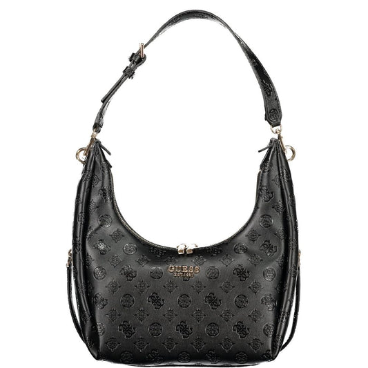 GUESS JEANS Black Polyurethane Women's Handbag - Phoebe Bag