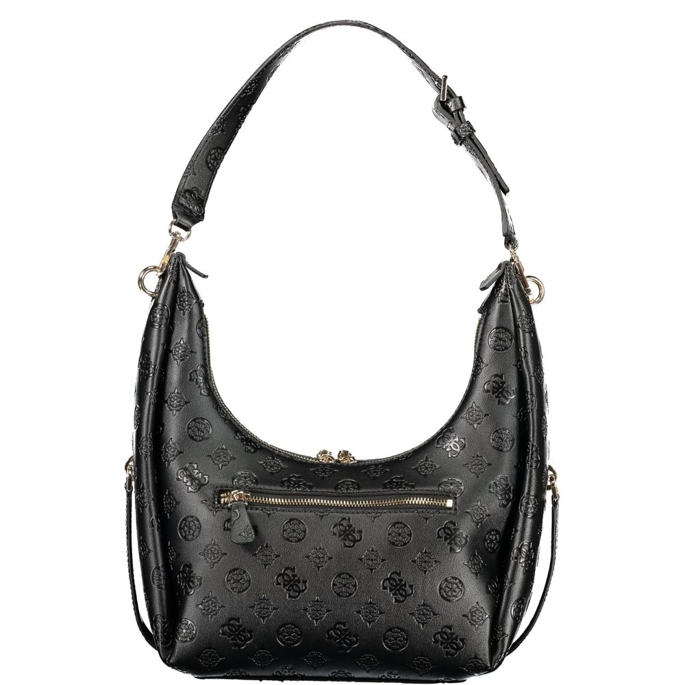 GUESS JEANS Black Polyurethane Women's Handbag - Phoebe Bag