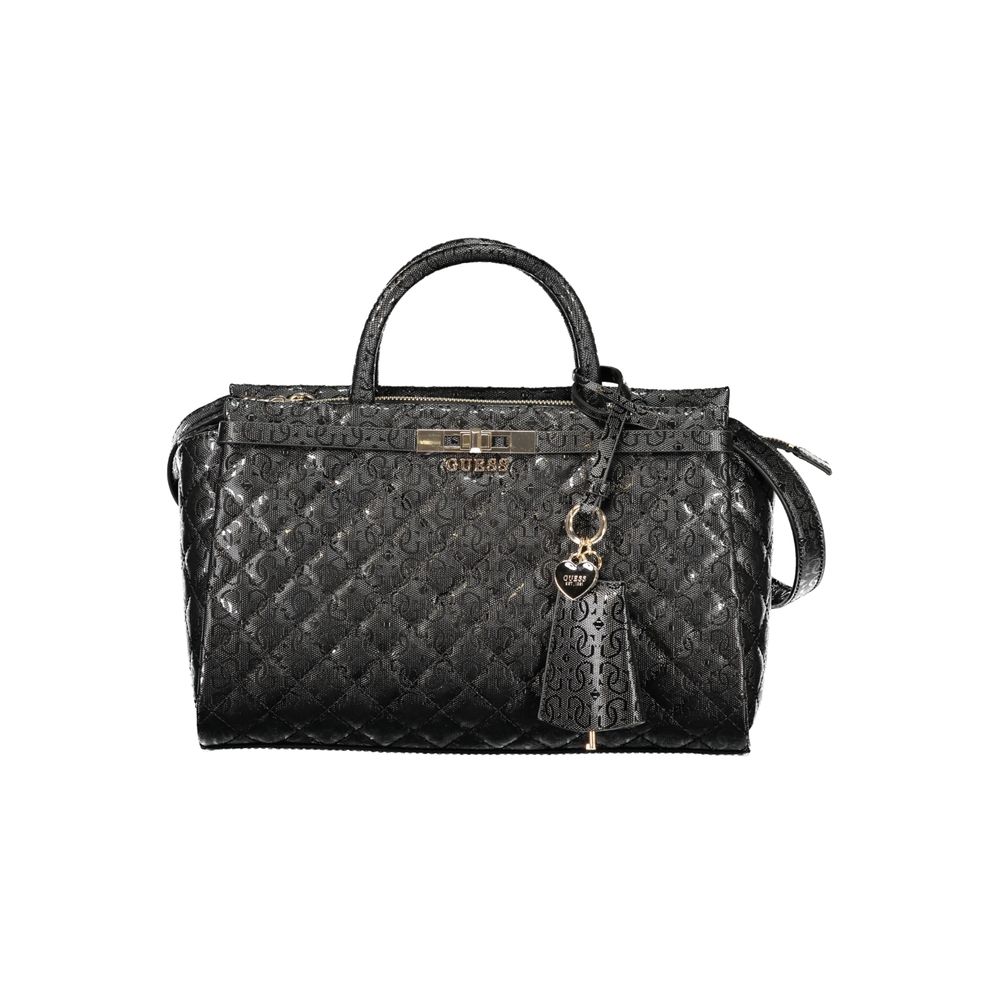 GUESS JEANS Black Polyurethane Women's Handbag