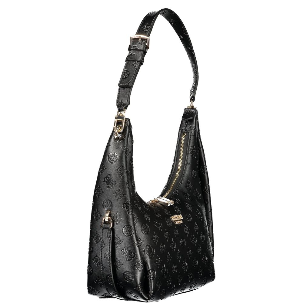 GUESS JEANS Black Polyurethane Women's Handbag - Phoebe Bag