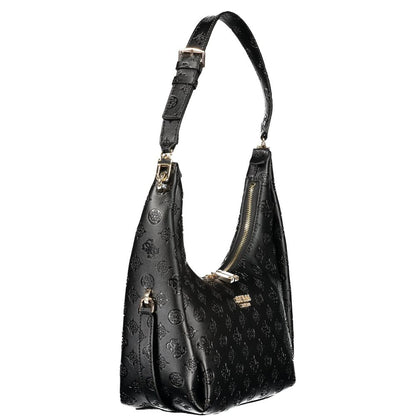 GUESS JEANS Black Polyurethane Women's Handbag - Phoebe Bag