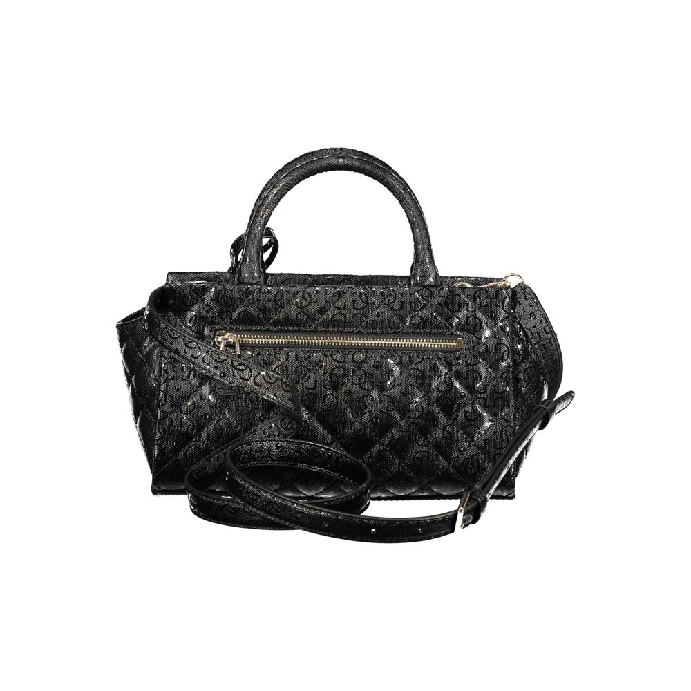 Guess Jeans Black Polyurethane Women Handbag - IDRA