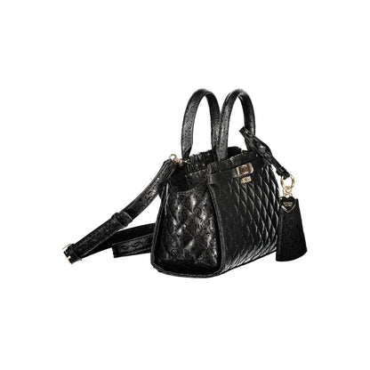 Guess Jeans Black Polyurethane Women Handbag - IDRA