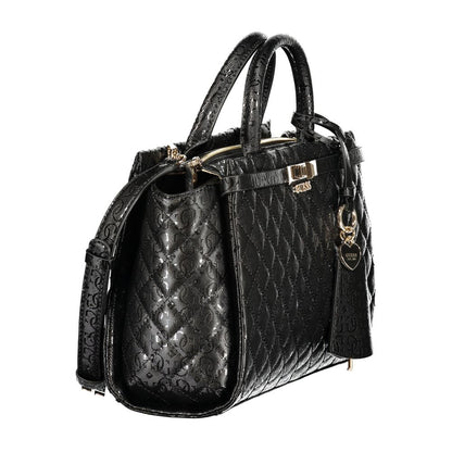 GUESS JEANS Black Polyurethane Women's Handbag