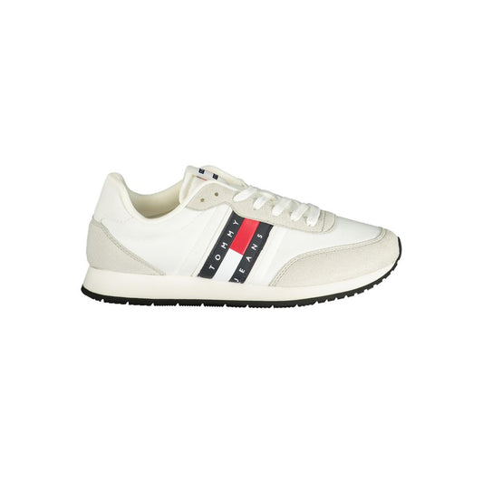 Tommy Hilfiger White Polyurethane Men Sneaker