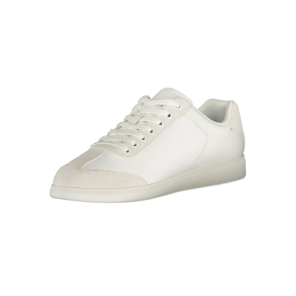Calvin Klein White Polyester Men's Sneaker