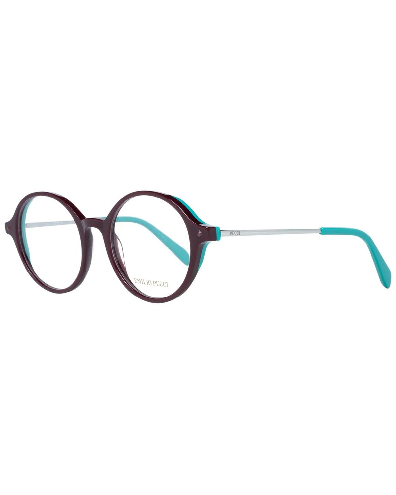 Emilio Pucci Women's Burgundy Optical Glasses – Full-Rim Frame