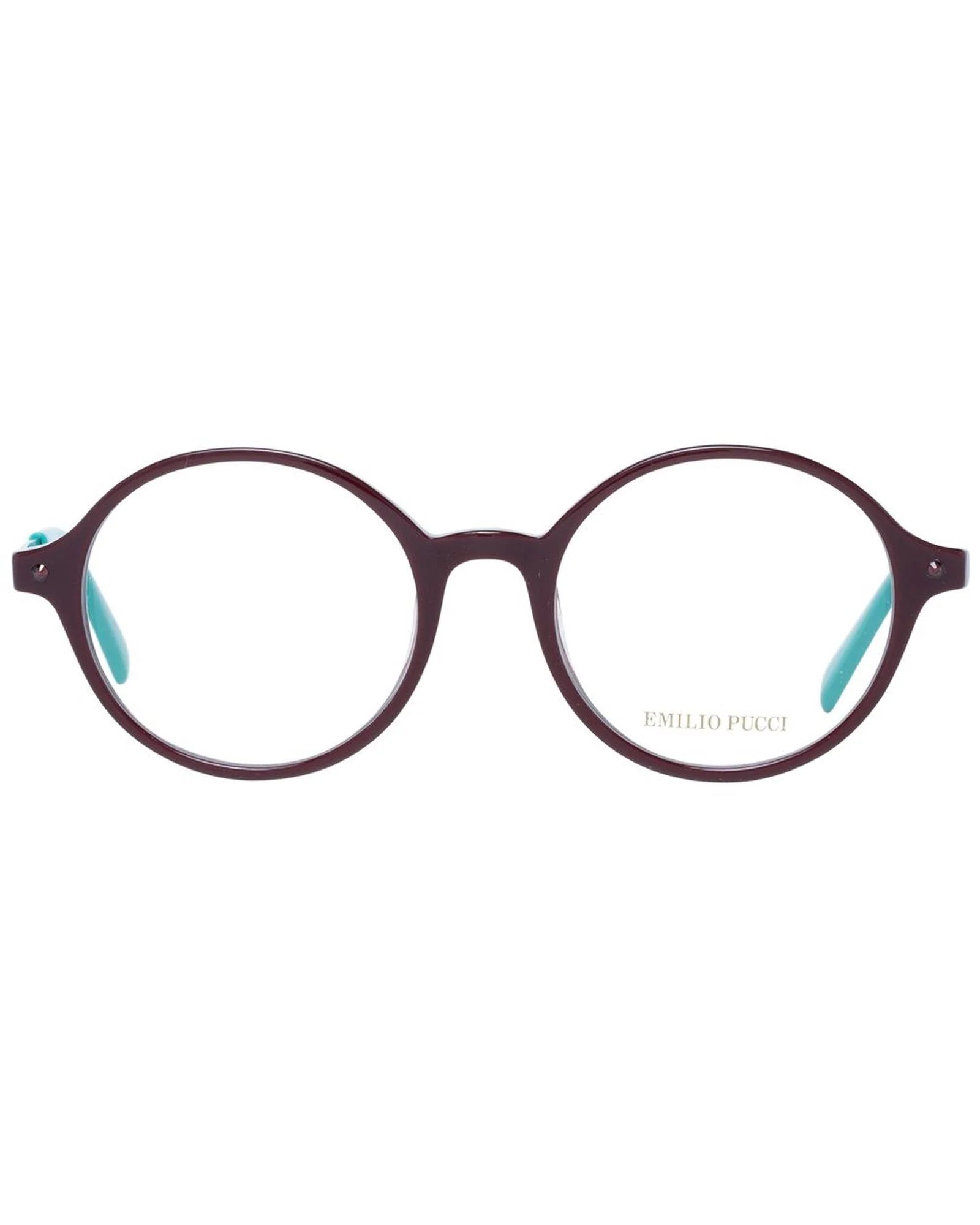 Emilio Pucci Women's Burgundy Optical Glasses – Full-Rim Frame