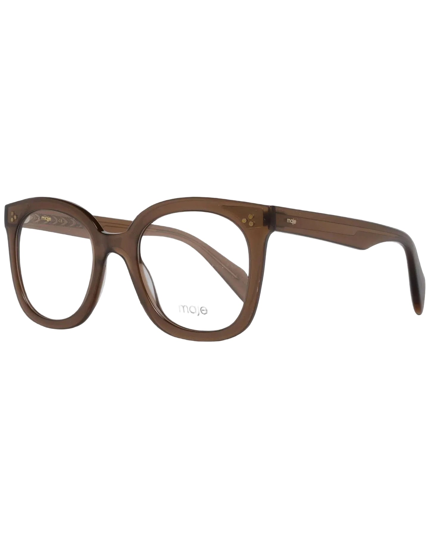 Maje Brown Plastic Glasses – Full-Rim Optical Frames