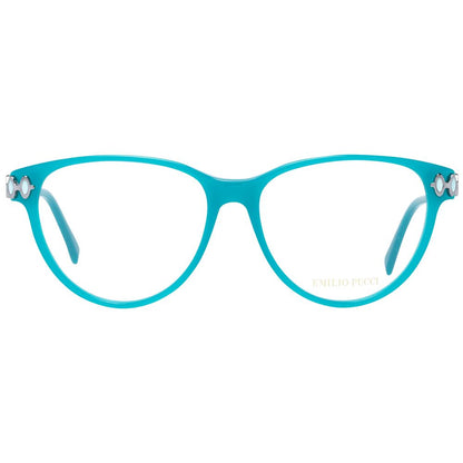 Emilio Pucci Women’s Optical Glasses – Turquoise Blue Cat Eye Frames