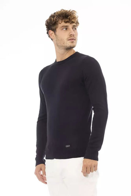 Baldinini Trend Blue Cashmere Sweatshirt