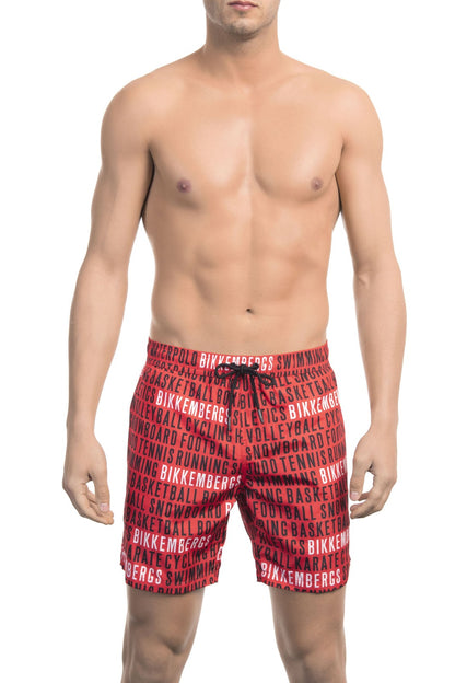 Bikkembergs Multicolor Polyester Swim Shorts for Men