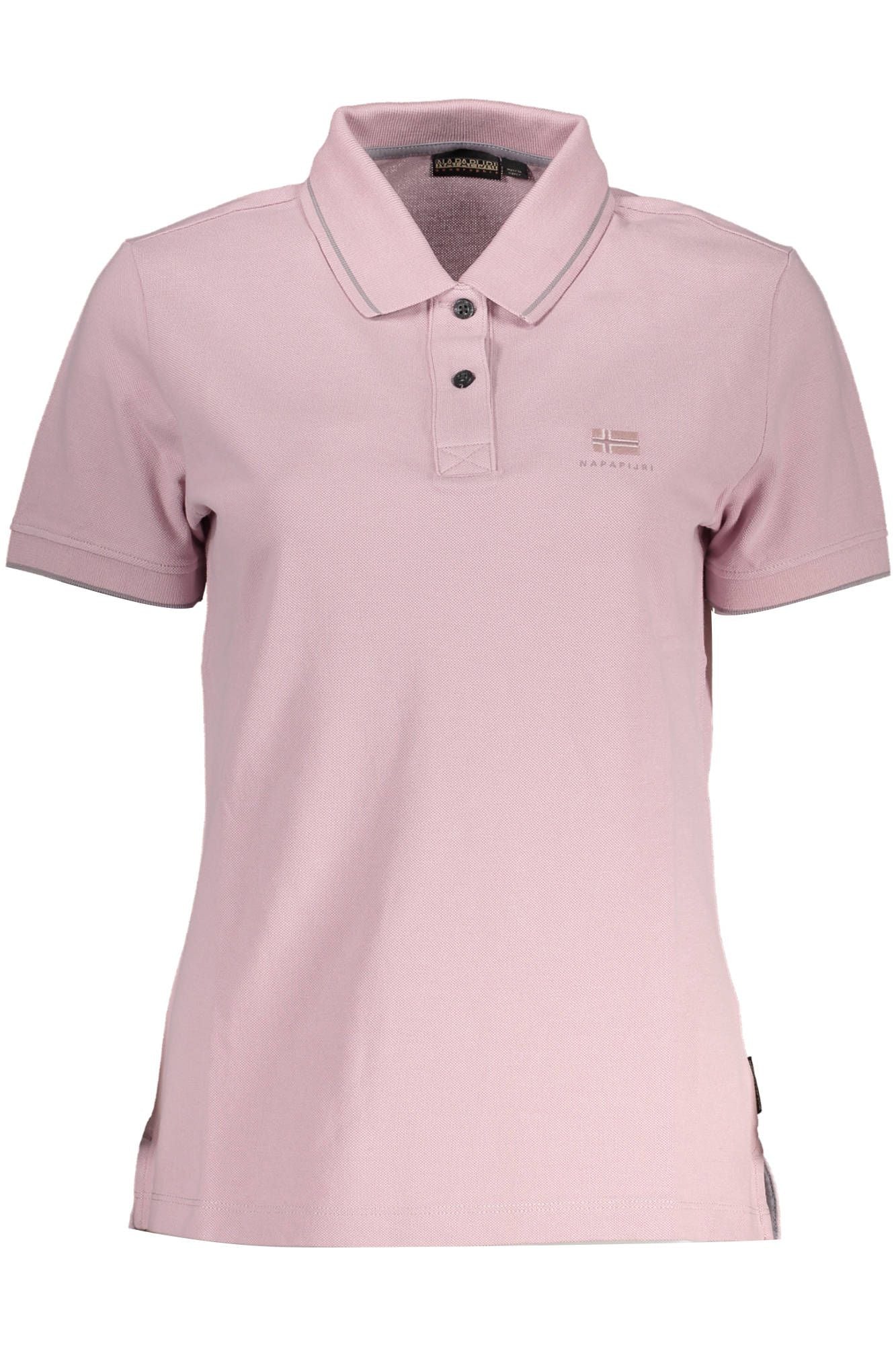 Napapijri Multicolor Cotton Polo Shirt – Pink