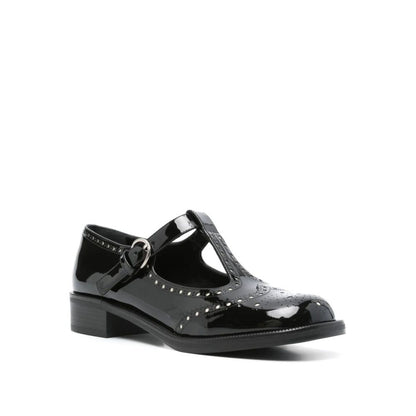 Miu Miu Black Calfskin Shoes