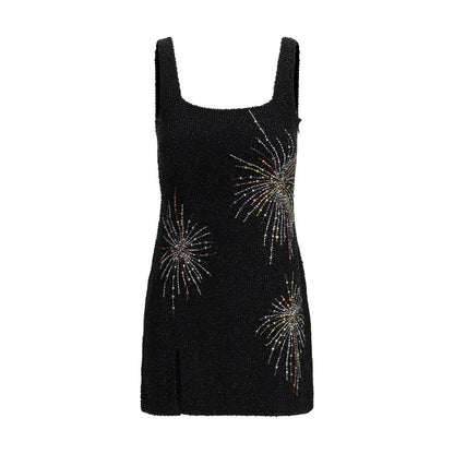 Staud Sable Dress Firework in Black Nylon