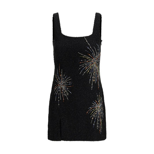 Staud Sable Dress Firework in Black Nylon