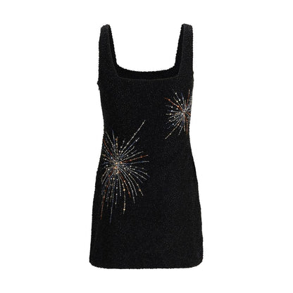 Staud Sable Dress Firework in Black Nylon