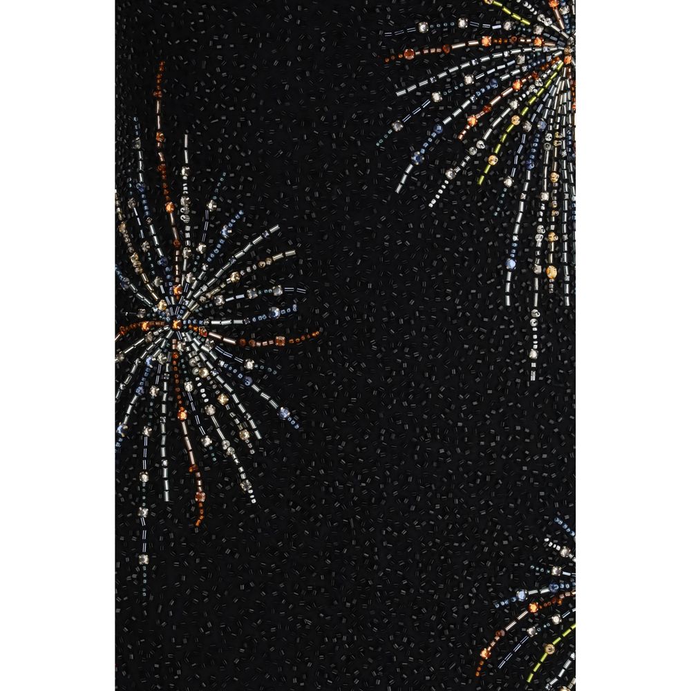 Staud Sable Dress Firework in Black Nylon