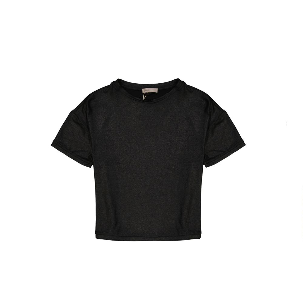 Herno Black Elastane T-Shirt for Women