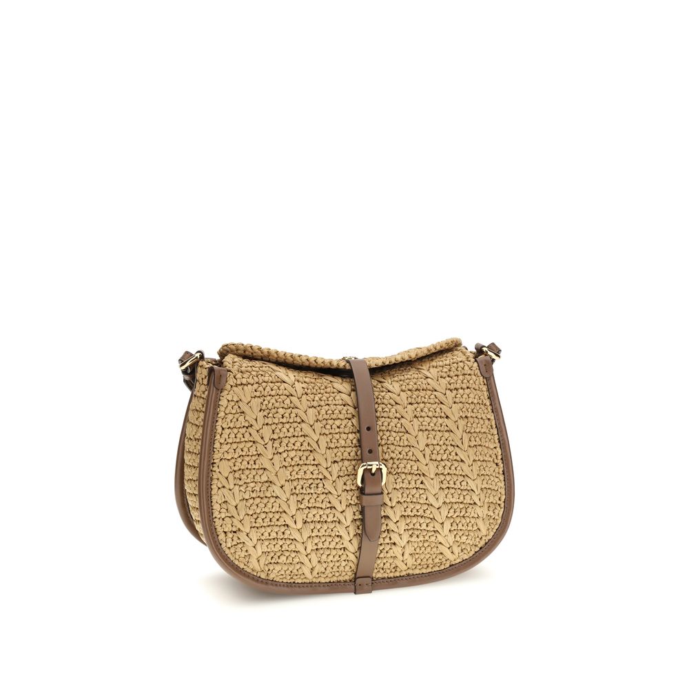 Etro Beige Raffia Shoulder Bag - The Pony