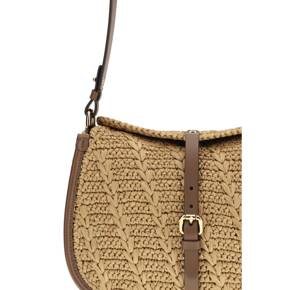 Etro Beige Raffia Shoulder Bag - The Pony