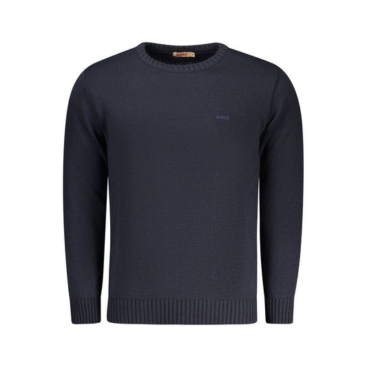 RIFLE Blue Acrylic Men's Sweater