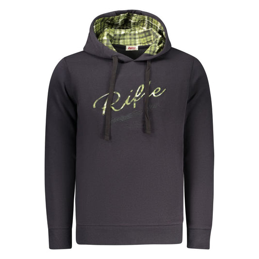 RIFLE Blue Cotton Men's Hoodie