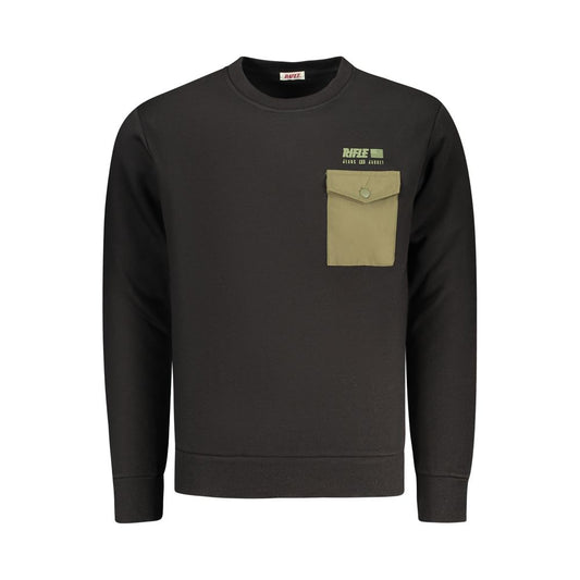 RIFLE Black Cotton Men's Sweatshirt