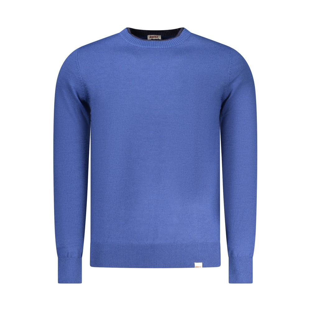 RIFLE Blu Polyester Men Sweater