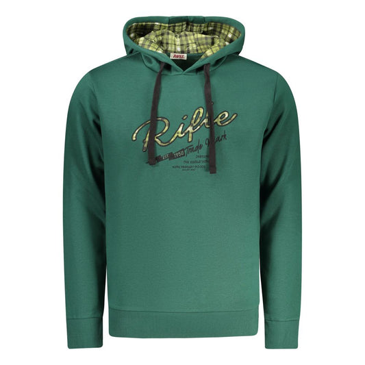 RIFLE Verde Cotton Men Hoodie