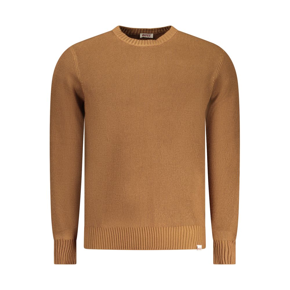Rifle Marrone Viscosa Uomo Maglia - Contemporary Long-Sleeved Sweater