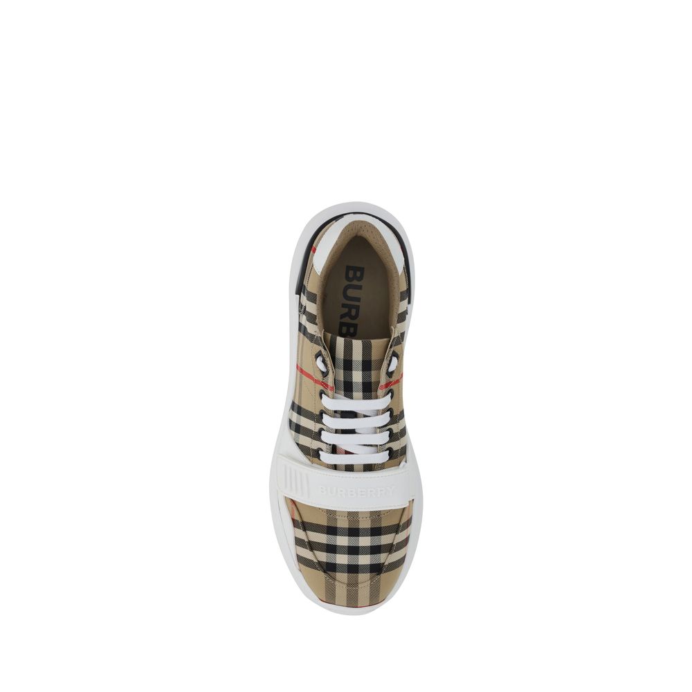 Burberry Beige Rubber Athletic Sneakers