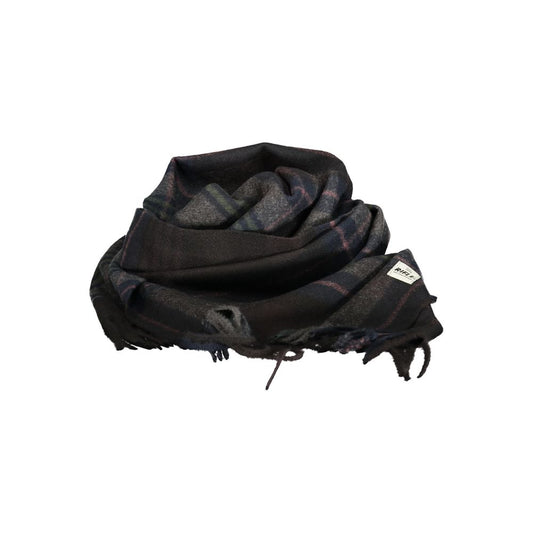 RIFLE Black Polyester Mens Scarf