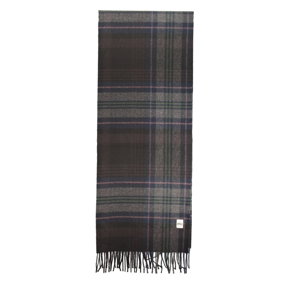 RIFLE Black Polyester Mens Scarf