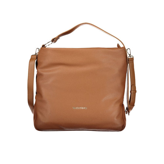 Mario Valentino Marrone Leather-Finish Handbag with Elegant Design