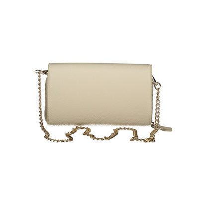 Mario Valentino Beige Leather-Finish Wallet and Shoulder Bag