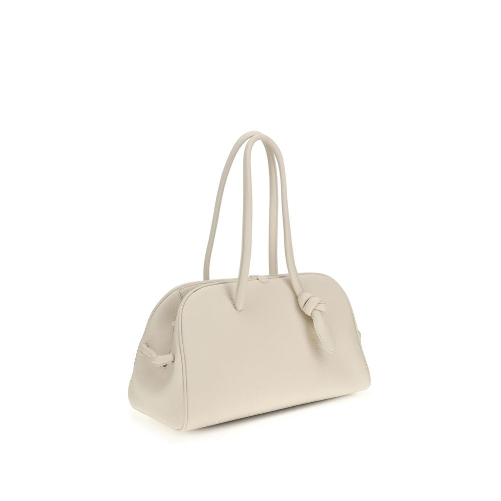 Jacquemus White Calf Leather Il Turismo Shoulder Bag