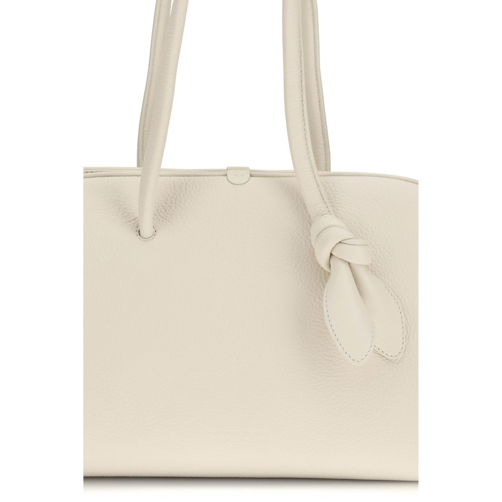 Jacquemus White Calf Leather Il Turismo Shoulder Bag