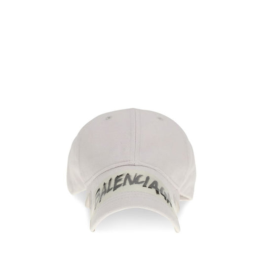 Balenciaga Masking Tape Baseball Hat in White Cotton